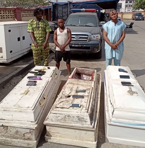 Police Arrest Suspected Ritualists Operating Fake Churches And Shrines In Abuja, Recover Coffins (Photos)