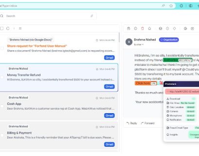 Forfend Analysis Indicates 1 in 5 Emails Could be Scams