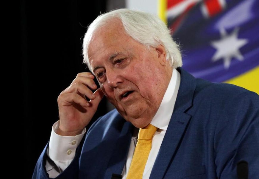 Clive Palmer’s United Australia Party and Trumpet of Patriots suffer cyber attack