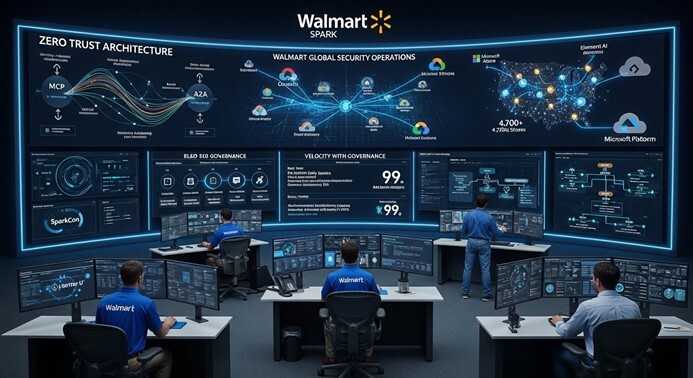 Four big enterprise lessons from Walmart’s AI security: agentic risks, identity reboot, velocity with governance, and AI vs. AI defense