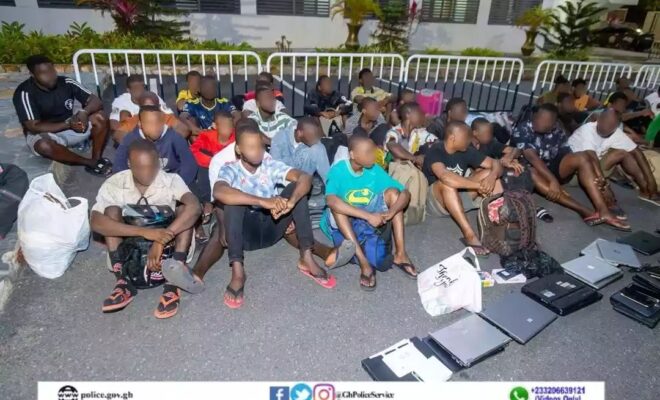 Ghana police arrest five suspects, rescue 57 Nigerian nationals from human trafficking and cybercrime syndicate