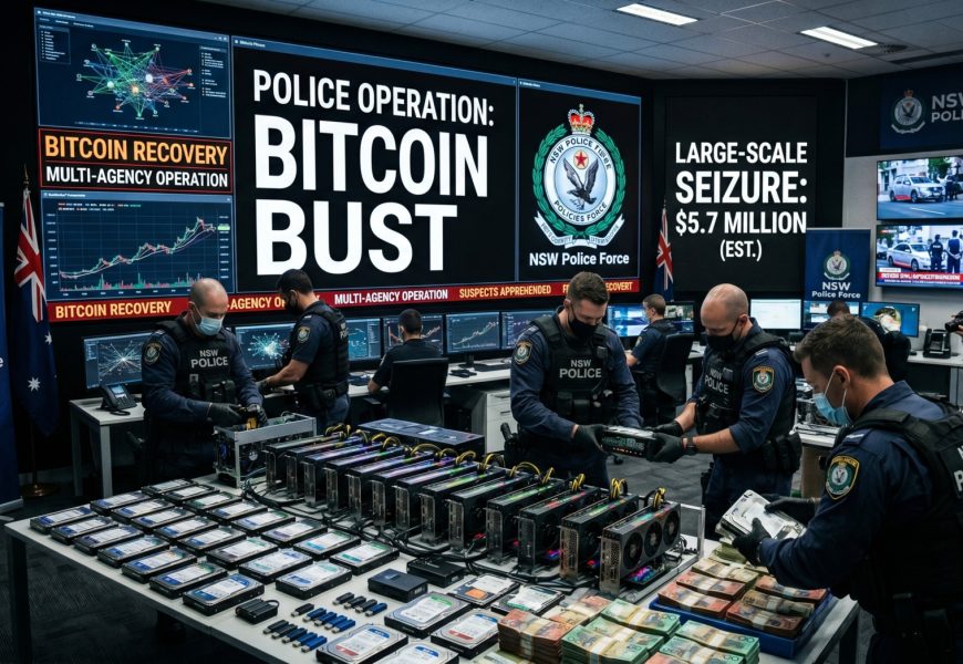 NSW Police Pull Off One of Australia’s Largest Bitcoin Busts in History 