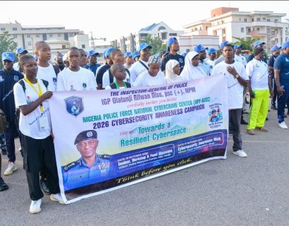 Police stage cybercrime awareness walk, warn against investment scams, sextortion