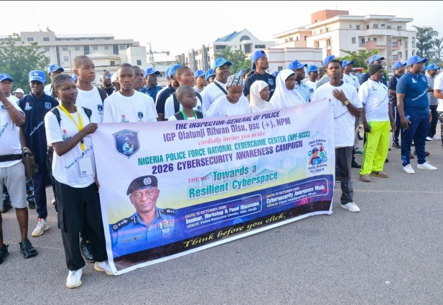 Police stage cybercrime awareness walk, warn against investment scams, sextortion
